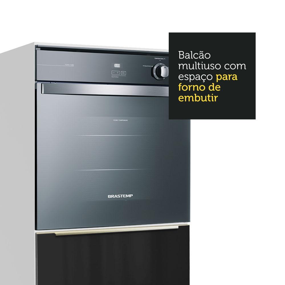 Foto 7 pulgar | Mueble Para Horno Y Microondas Madesa Lux Sin Encimera Bn