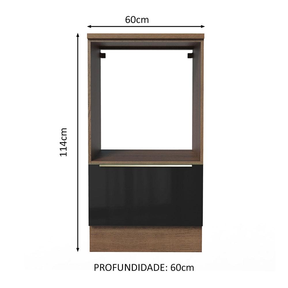 Foto 3 pulgar | Mueble Para Horno Y Microondas Madesa Lux Con Encimera Mn