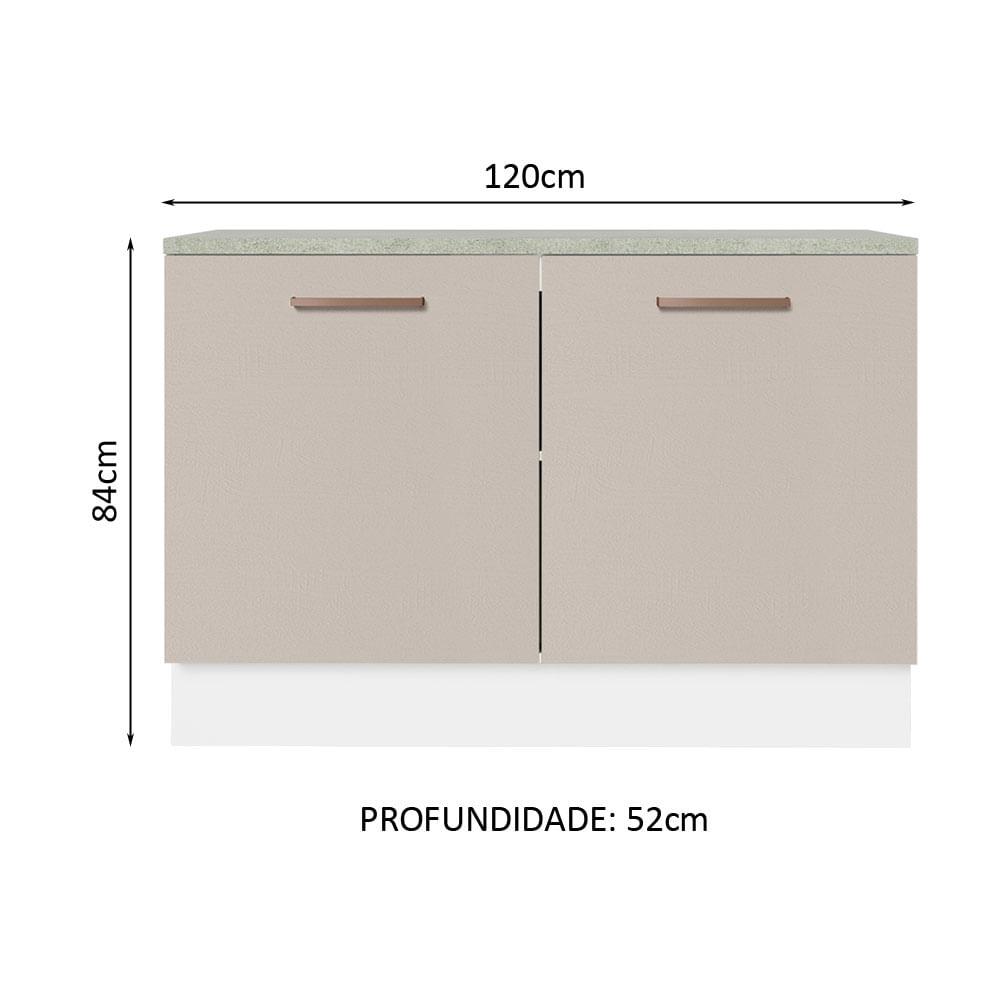 Foto 2 | Gabinete Bajo Cocina Madesa Agata 120cm Con Encimera Bc 01