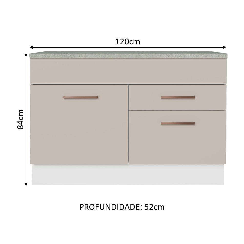 Foto 3 pulgar | Gabinete Bajo Cocina Madesa Agata 120cm Con Encimera Bc