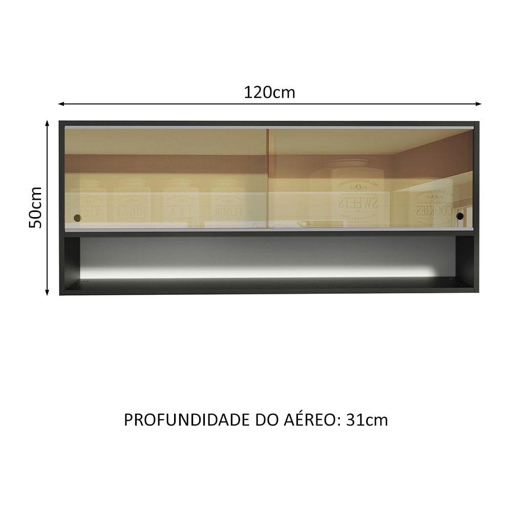 Foto 3 pulgar | Alacena Gabinete Superior Cocina Madesa Reims 120cm Nn