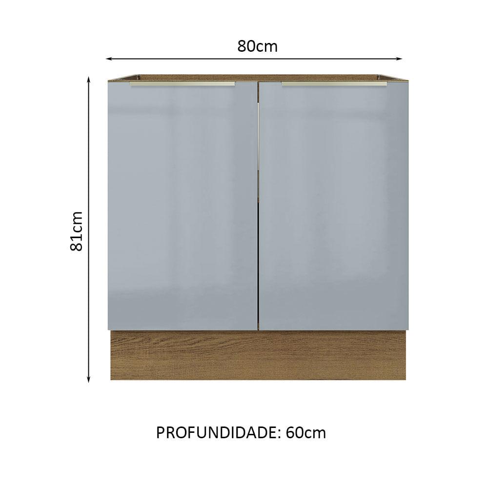 Foto 3 pulgar | Gabinete Bajo Cocina Madesa Lux 80cm Sin Encimera Mg