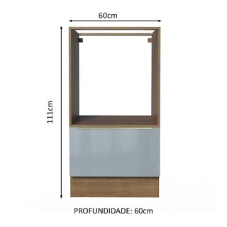 Foto 2 | Mueble Para Horno Y Microondas Madesa Lux Sin Encimera Mg