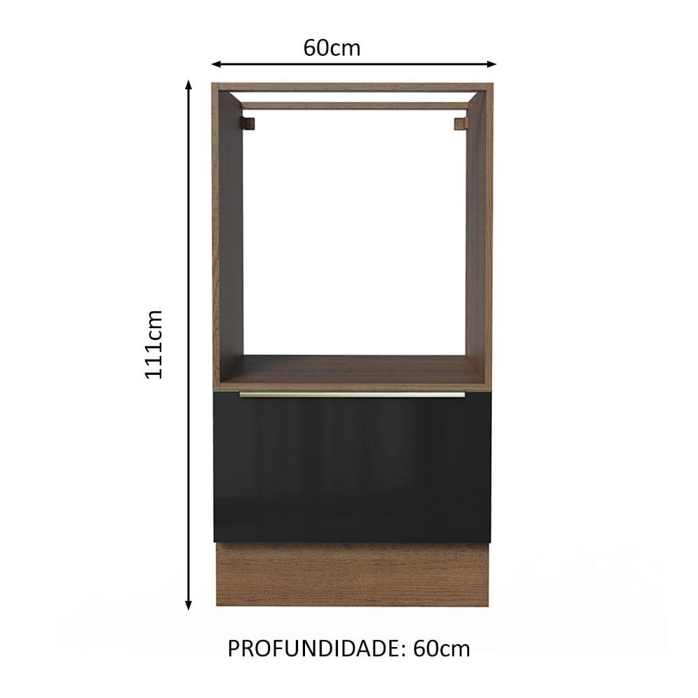 Foto 3 pulgar | Mueble Para Horno Y Microondas Madesa Lux Sin Encimera Mn