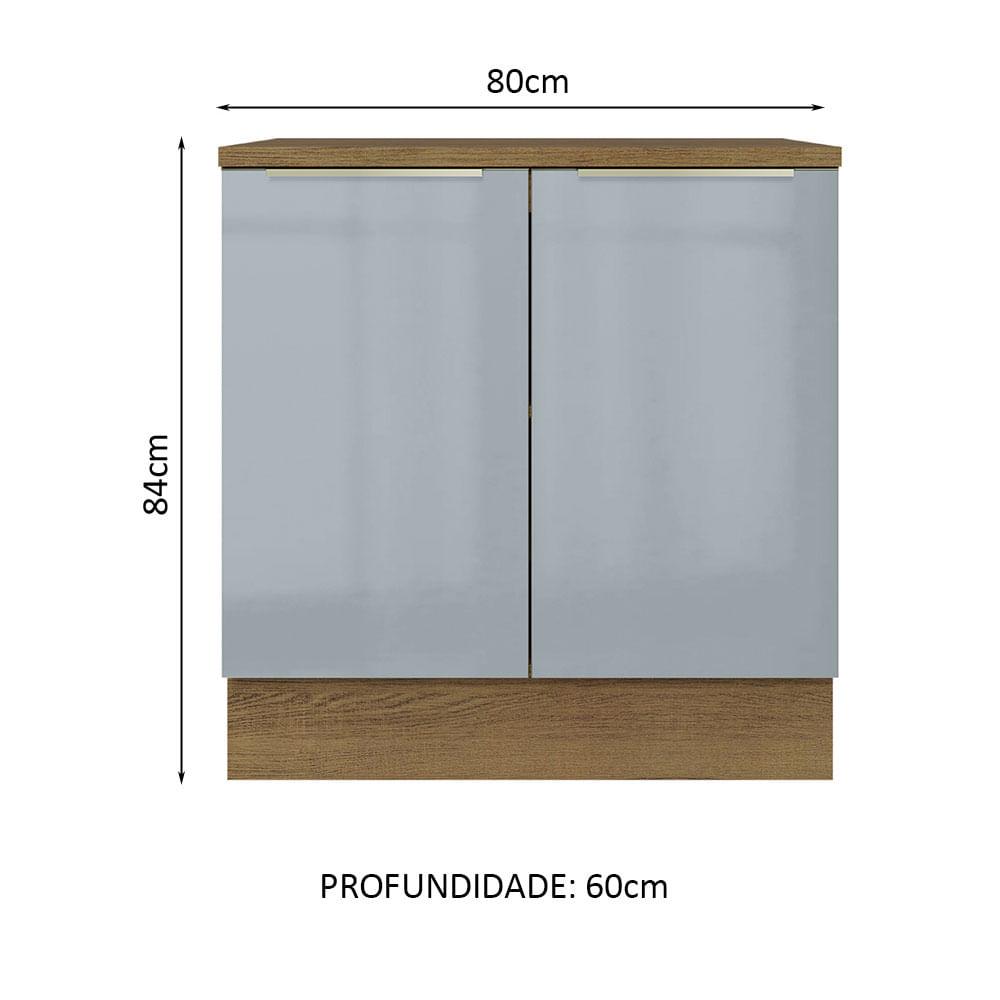 Foto 3 pulgar | Gabinete Bajo Cocina Madesa Lux 80cm Con Encimera Mg