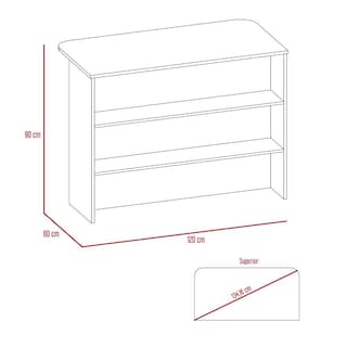 Foto 5 | Combo Texy Incluye Alacena y Barra de Cocina Virtual Muebles