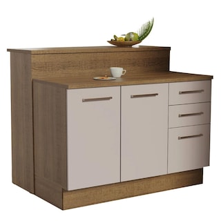 Foto 1 | Isla De Cocina Con Encimera Y Mostrador Madesa Ágata 120cm Mc