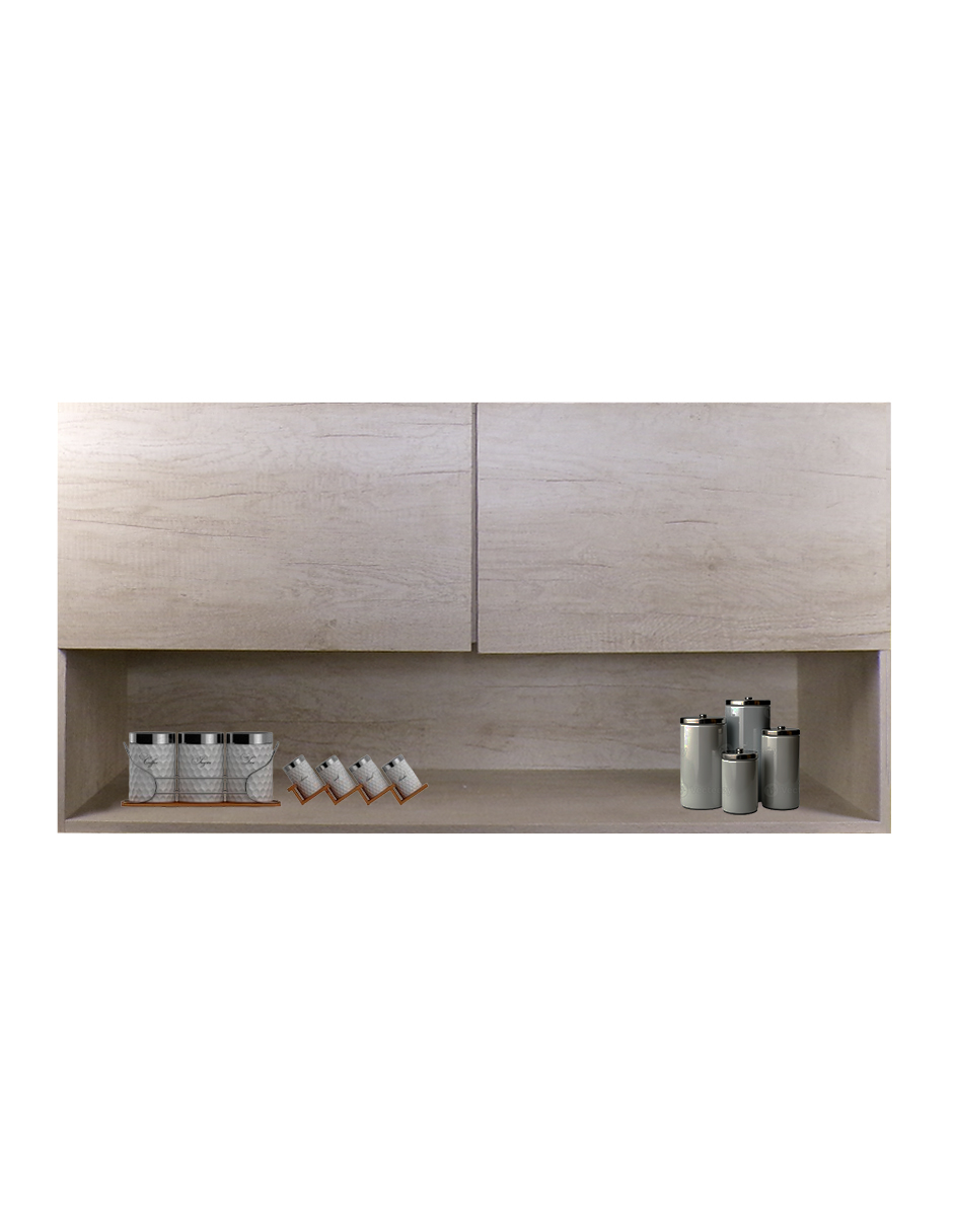 Foto 9 pulgar | Gabinete Alacena Superior Minimalista Con Puertas Y Estantes Loto