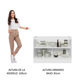 Foto 5 | Gabinete Bajo Cocina Madesa Lux Con Acessorios Y Tarja Bg