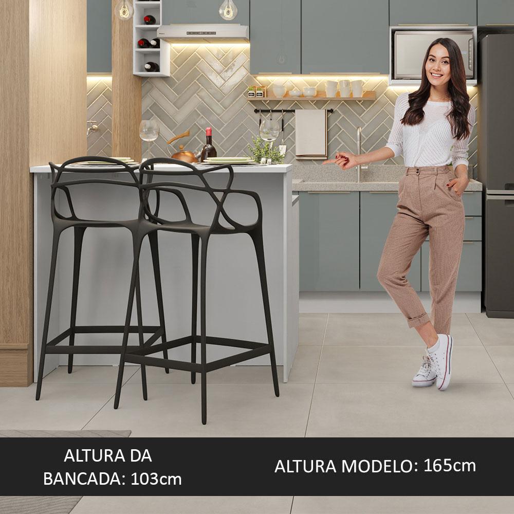 Foto 5 pulgar | Isla De Cocina Con Encimera Y Mostrador Madesa Lux 120cm Bg