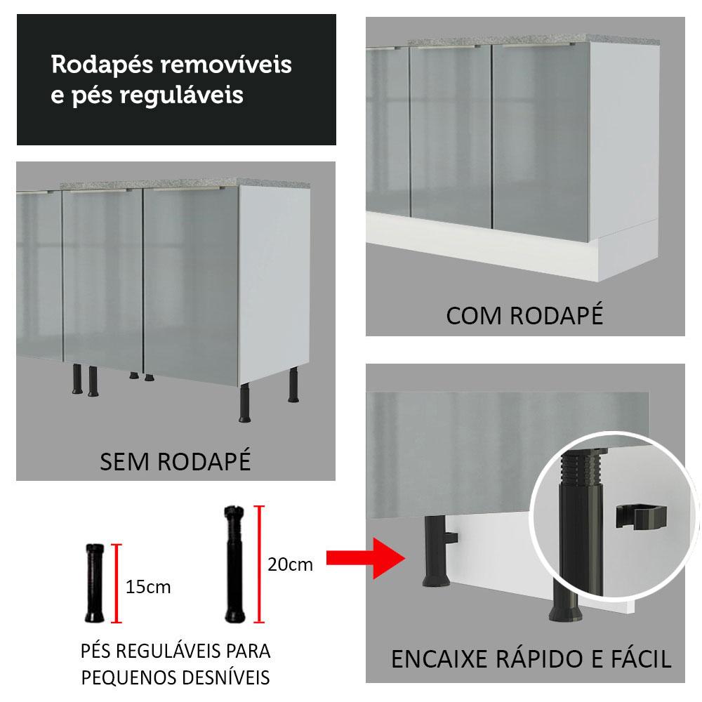 Foto 8 | Isla De Cocina Con Encimera Y Mostrador Madesa Lux 120cm Bg