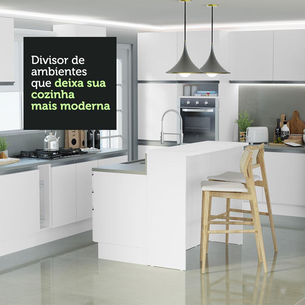 Foto 6 | Isla De Cocina Con Encimera Y Mostrador Madesa Glamy 120 Bb