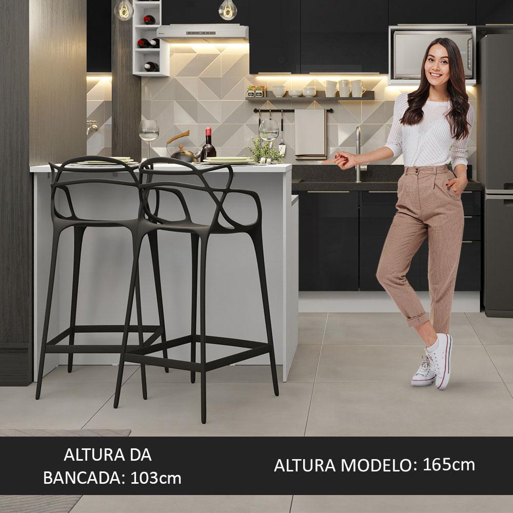 Foto 5 pulgar | Isla De Cocina Con Encimera Y Mostrador Madesa Lux 120cm Bn