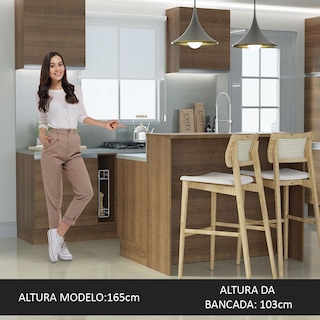 Foto 4 | Isla De Cocina Con Encimera Y Mostrador Madesa Glamy 120 Mm