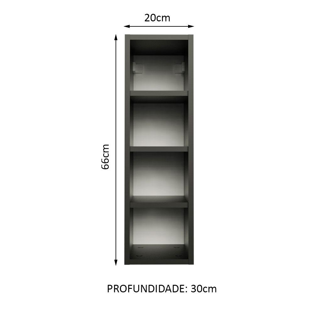 Foto 2 | Mueble De Cocina Botellero Madesa 4 Niveles 20cm Nn