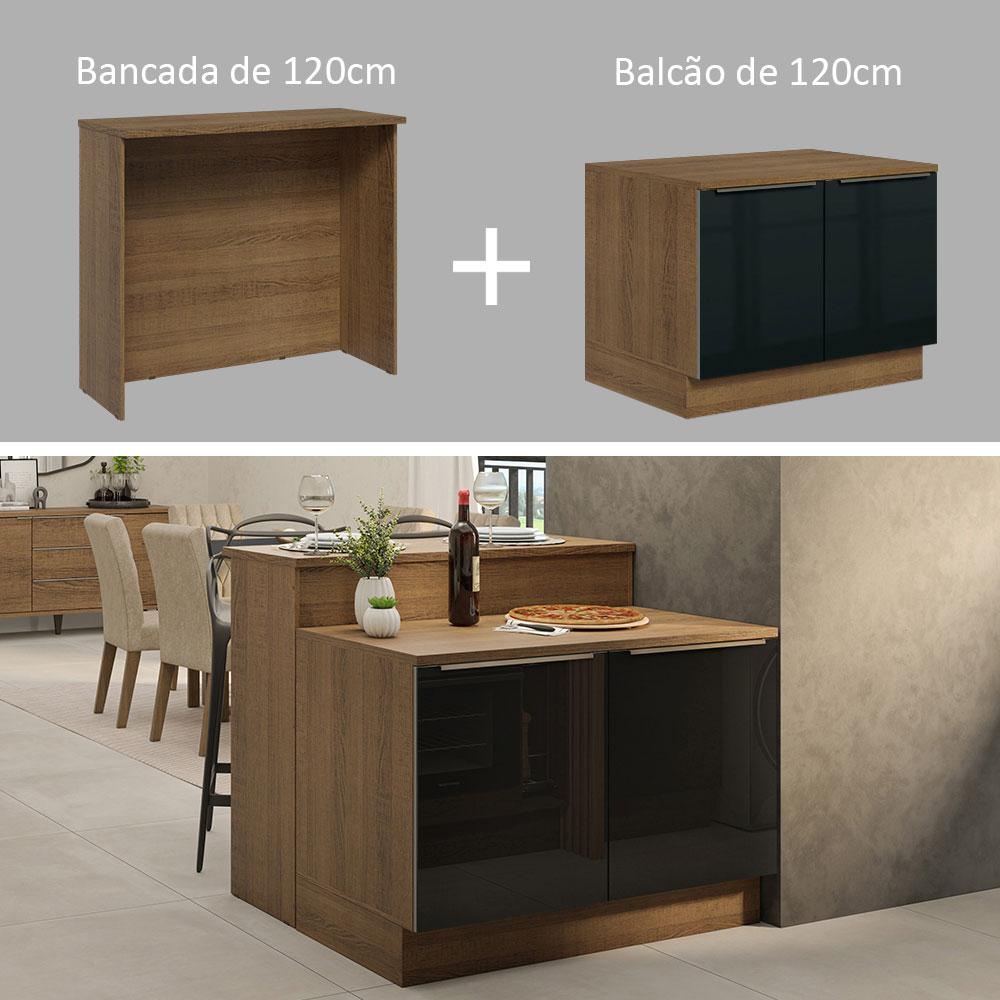 Foto 5 | Isla De Cocina Con Encimera Y Mostrador Madesa Lux 120cm Mn