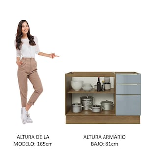 Foto 5 | Gabinete Bajo Cocina Madesa Lux Con Acessorios Y Tarja Bg 01