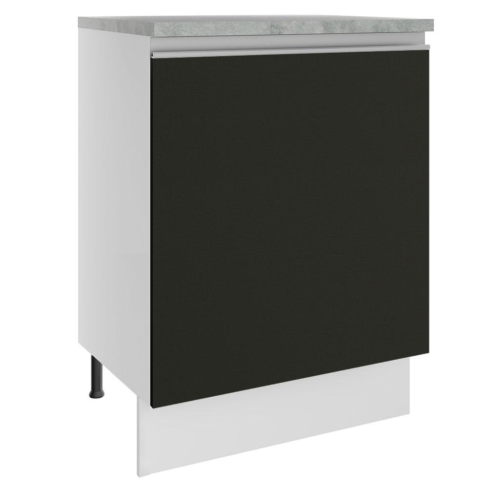 Foto 2 pulgar | Gabinete Bajo Cocina Madesa Glamy 60cm Con Encimera Bn