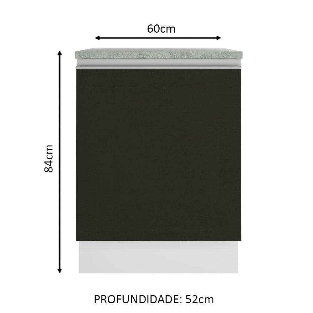 Foto 2 | Gabinete Bajo Cocina Madesa Glamy 60cm Con Encimera Bn