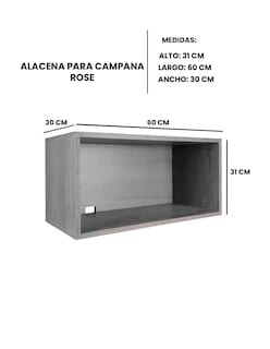 Foto 8 | Alacena Alta Sobre Campana Para Cocina Integral