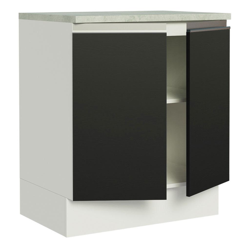 Foto 4 pulgar | Gabinete Bajo Cocina Madesa Glamy 70cm Bn