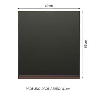Foto 2 | Alacena Gabinete Superior Cocina Madesa Reims Negro