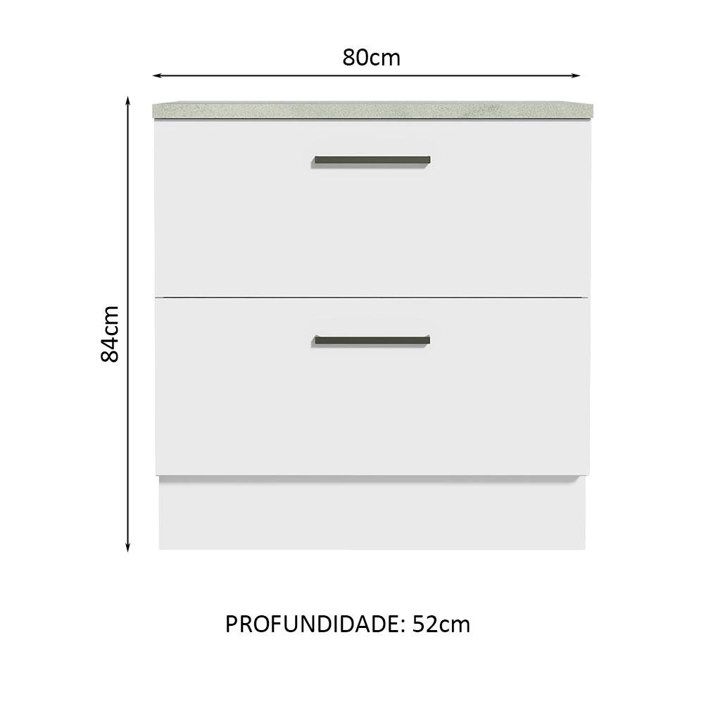 Foto 2 | Gabinete Bajo Cocina Madesa Agata 80cm Con Enciemera Bb