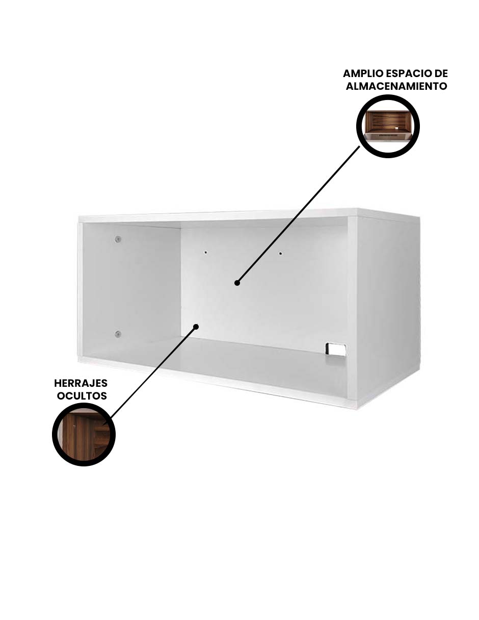 Foto 7 | Alacena Alta Sobre Campana Para Cocina Integral