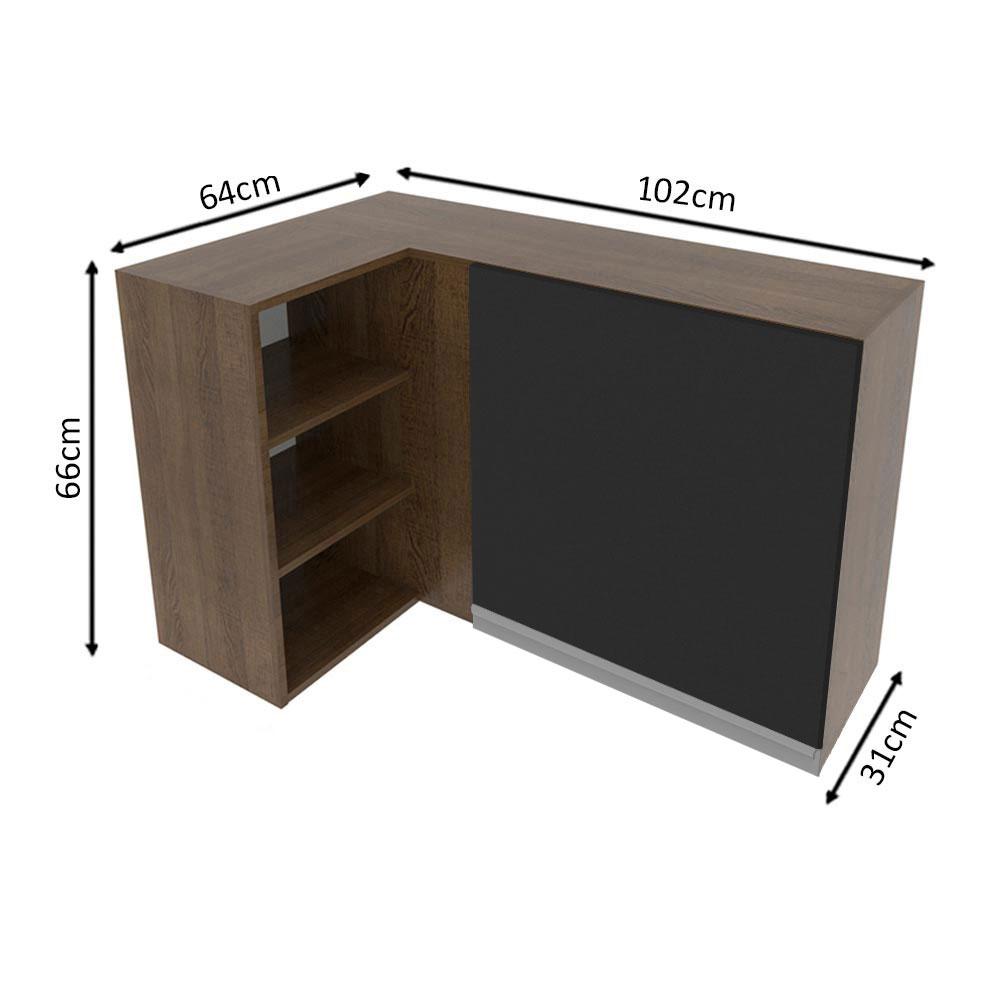 Foto 3 pulgar | Alacena Gabinete Superior Cocina Esquina Madesa Glamy Mn 01