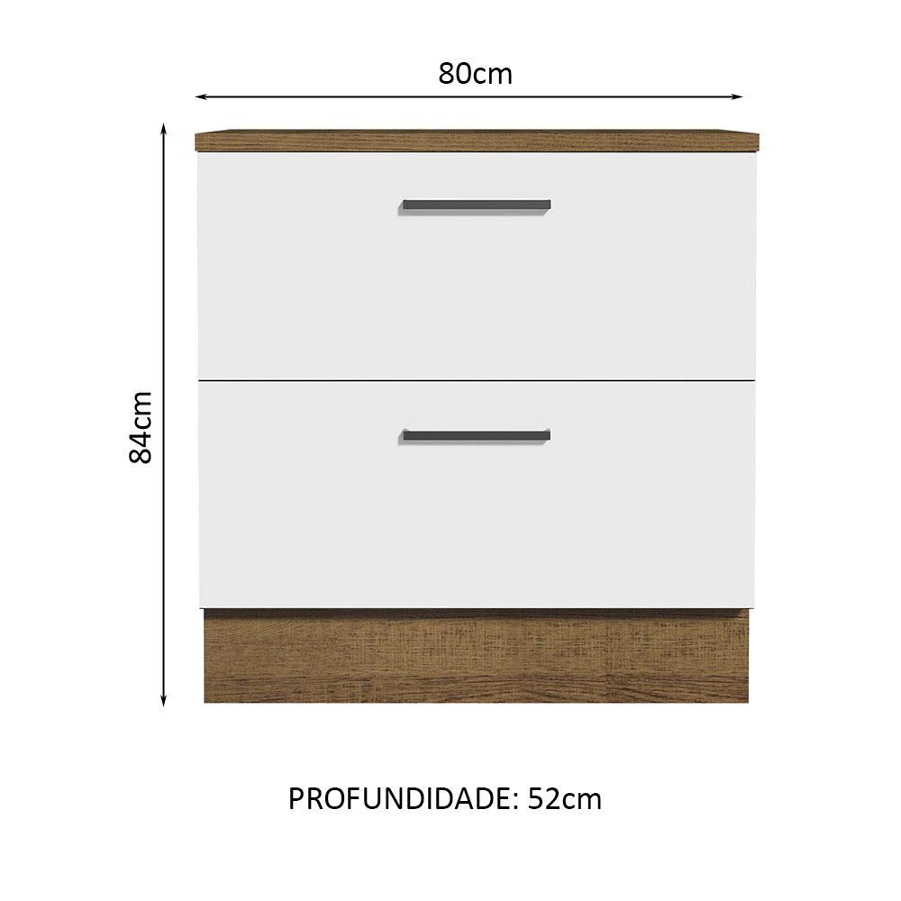 Foto 3 pulgar | Gabinete Bajo Cocina Madesa Agata 80cm Con Encimera Mb