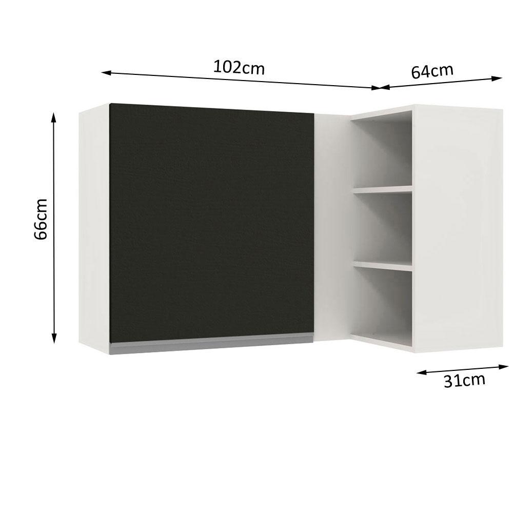 Foto 3 pulgar | Alacena Gabinete Superior Cocina Madesa Glamy Bn