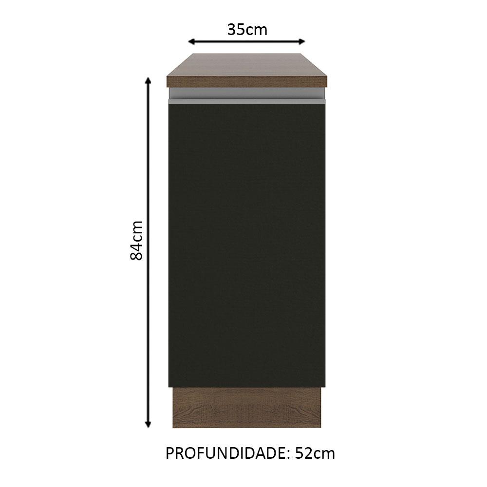Foto 3 pulgar | Gabinete Bajo Cocina Madesa Glamy 35cm 1 Puerta Mn