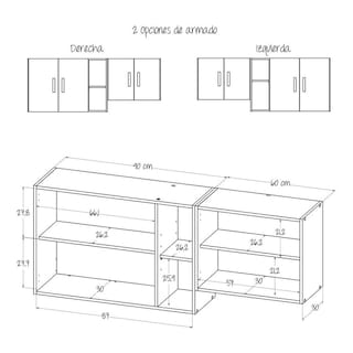 Foto 5 | Mueble Superior De Cocina Maderkit Rovere