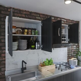 Foto 3 | Mueble Superior de Cocina Maderkit color Wengue