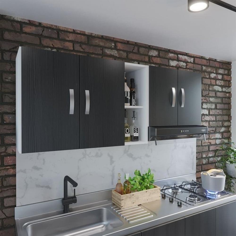 Foto 5 pulgar | Mueble Superior de Cocina Maderkit color Wengue