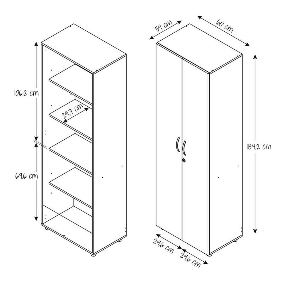 Foto 7 pulgar | Mueble Auxiliar Alicante Maderkit Wengue