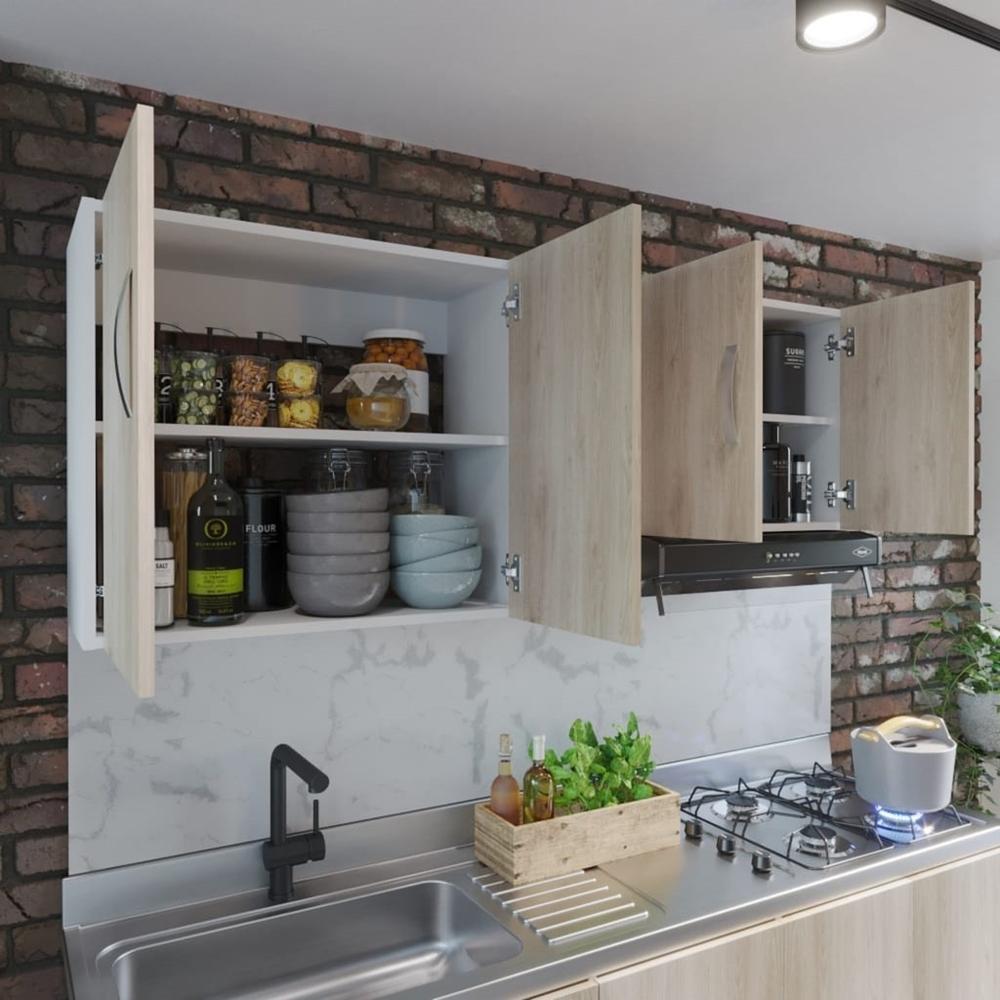 Foto 4 | Mueble Superior de Cocina Maderkit color Ceniza