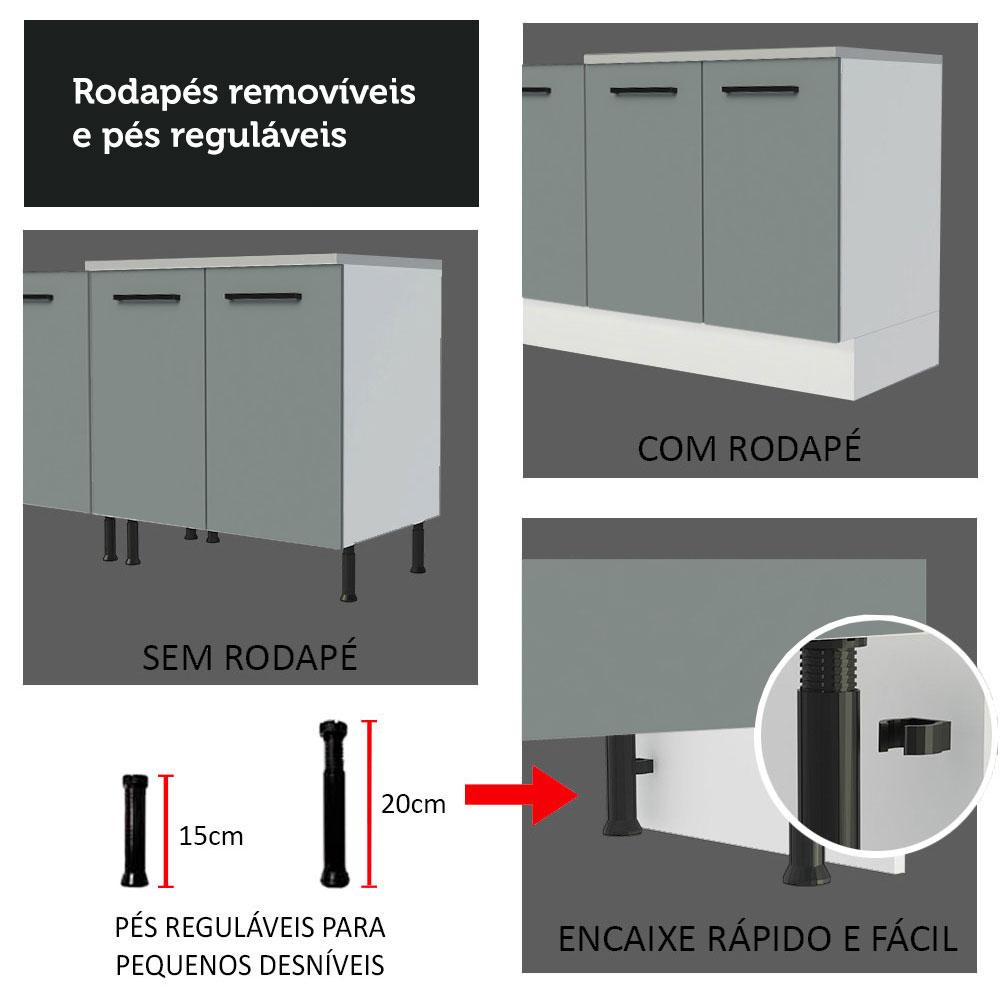 Foto 7 pulgar | Gabinete Bajo Cocina Madesa Agata 80cm Con Encimera Bg