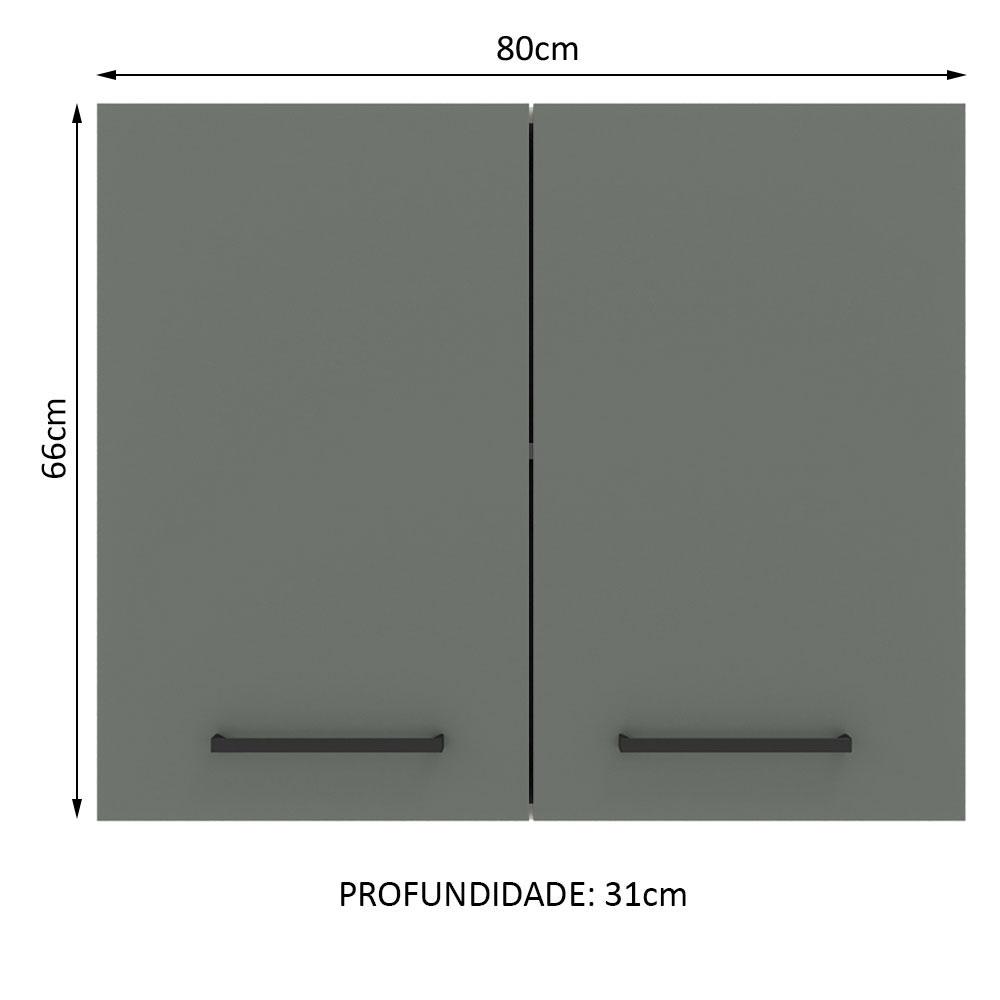 Foto 3 pulgar | Alacena Gabinete Superior Cocina Madesa Agata 80 cm