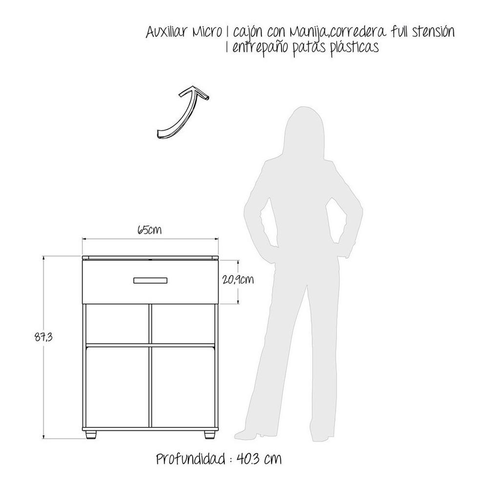 Foto 5 | Auxiliar para Microondas Maderkit