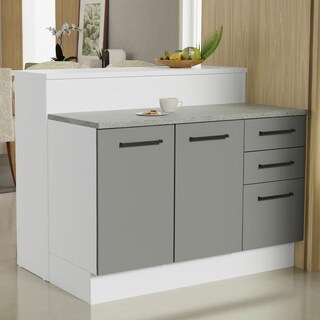 Foto 2 | Mostrador Madesa Agata Gris de 120 cm