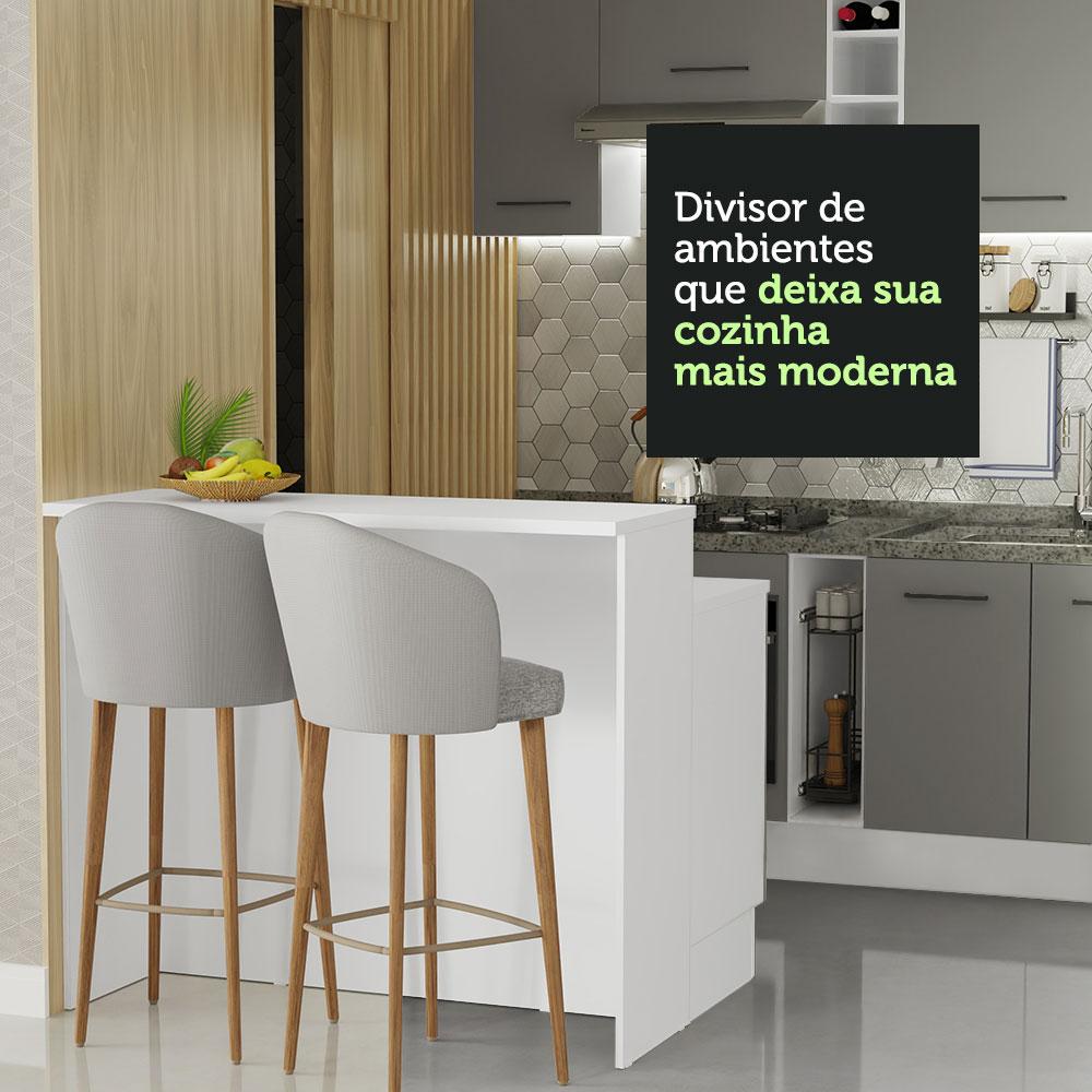 Foto 7 | Mostrador Madesa Agata Gris de 120 cm