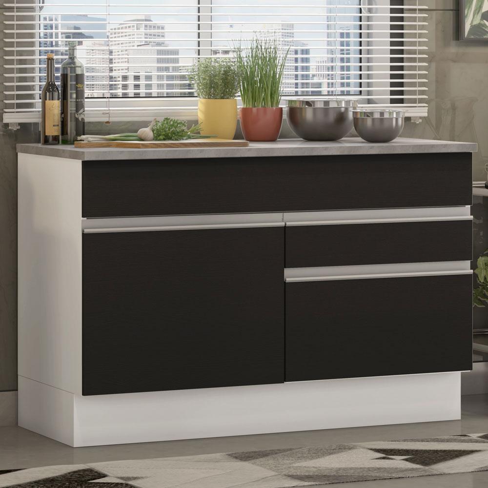 Foto 2 pulgar | Gabinete Bajo Cocina Madesa Agata 120cm Con Encimera Bn