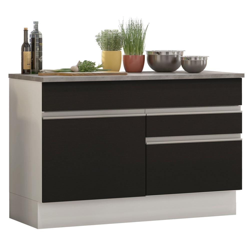 Foto 3 pulgar | Gabinete Bajo Cocina Madesa Agata 120cm Con Encimera Bn