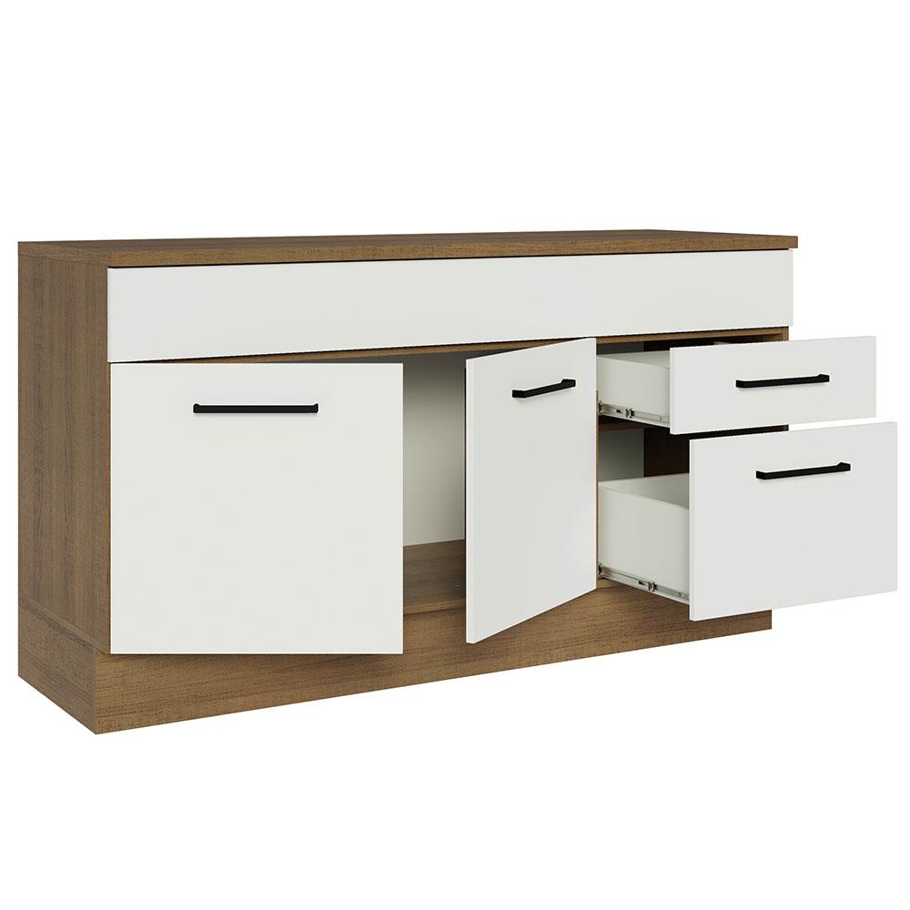 Foto 5 pulgar | Gabinete Bajo Cocina Madesa Agata 150cm Con Encimera Mb 02