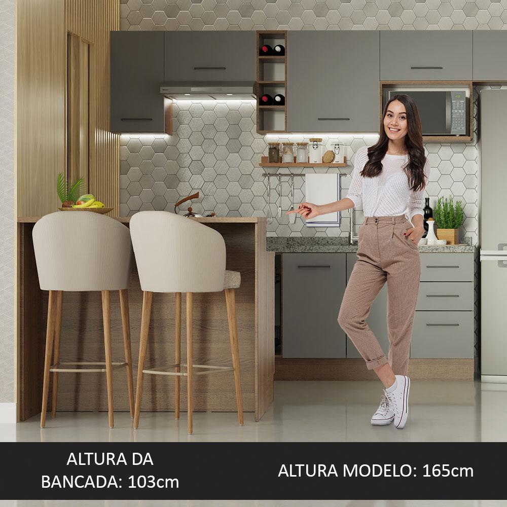 Foto 5 pulgar | Isla Cocina Con Encimera Y Mostrador Madesa Agata 120 cm Mg