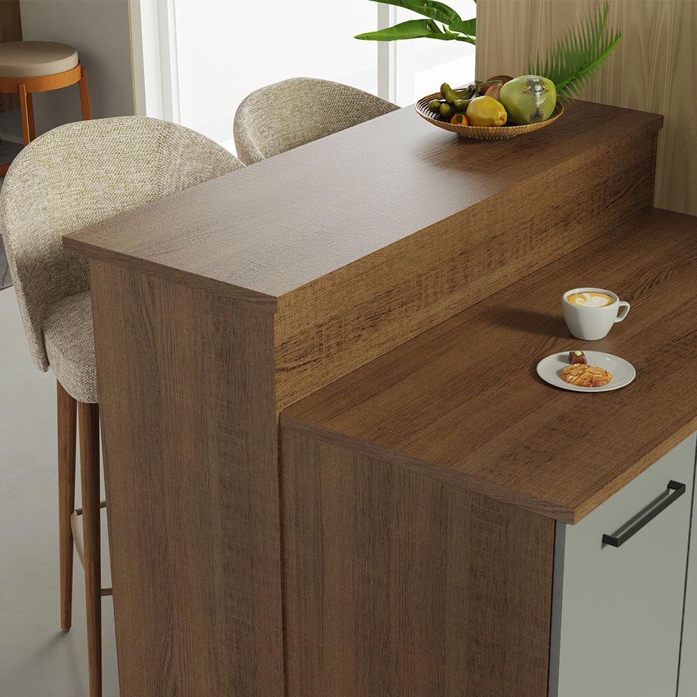 Foto 6 | Isla Cocina Con Encimera Y Mostrador Madesa Agata 120 cm Mg