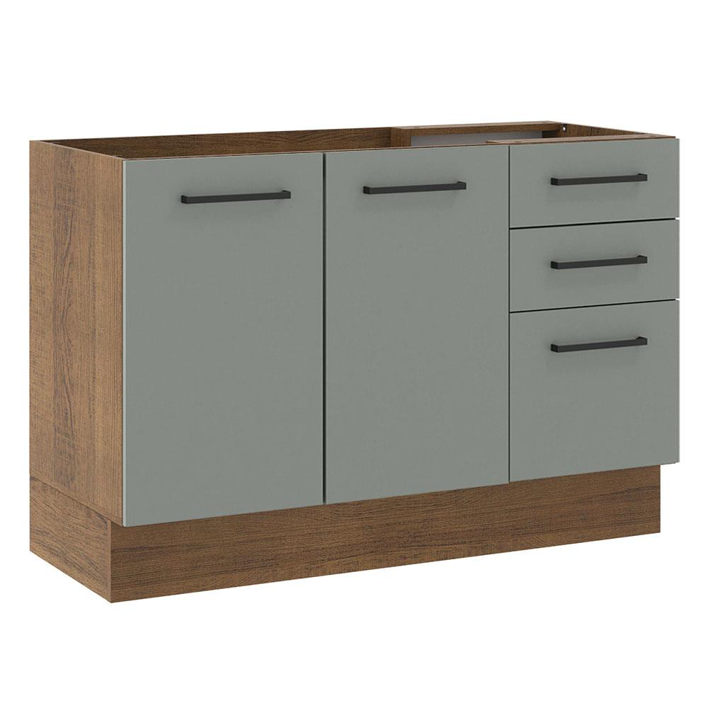 Foto 2 pulgar | Gabinete Bajo Cocina Madesa Agata 120cm Sin Encimera Bg
