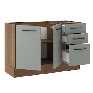 Foto 4 | Gabinete Bajo Cocina Madesa Agata 120cm Sin Encimera Bg