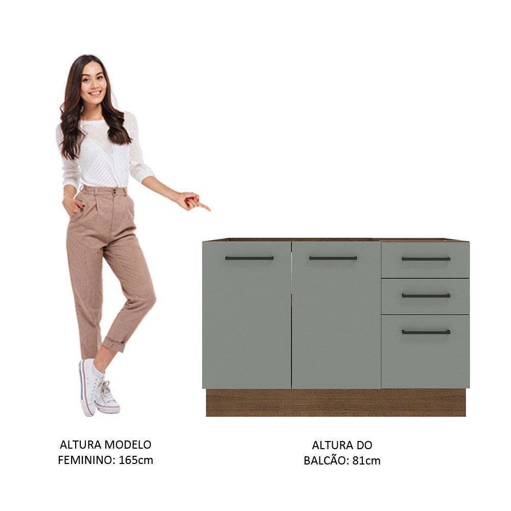 Foto 6 pulgar | Gabinete Bajo Cocina Madesa Agata 120cm Sin Encimera Bg